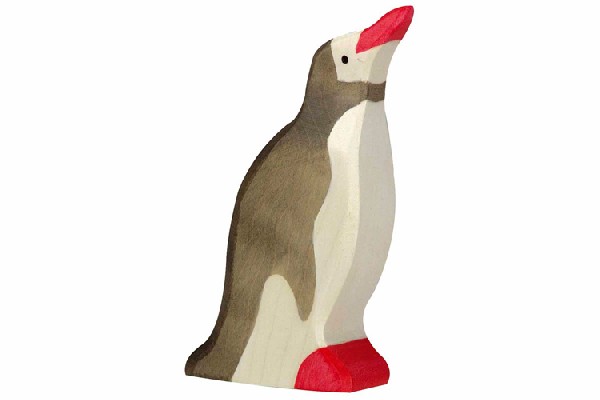 Pinguin kop omhoog