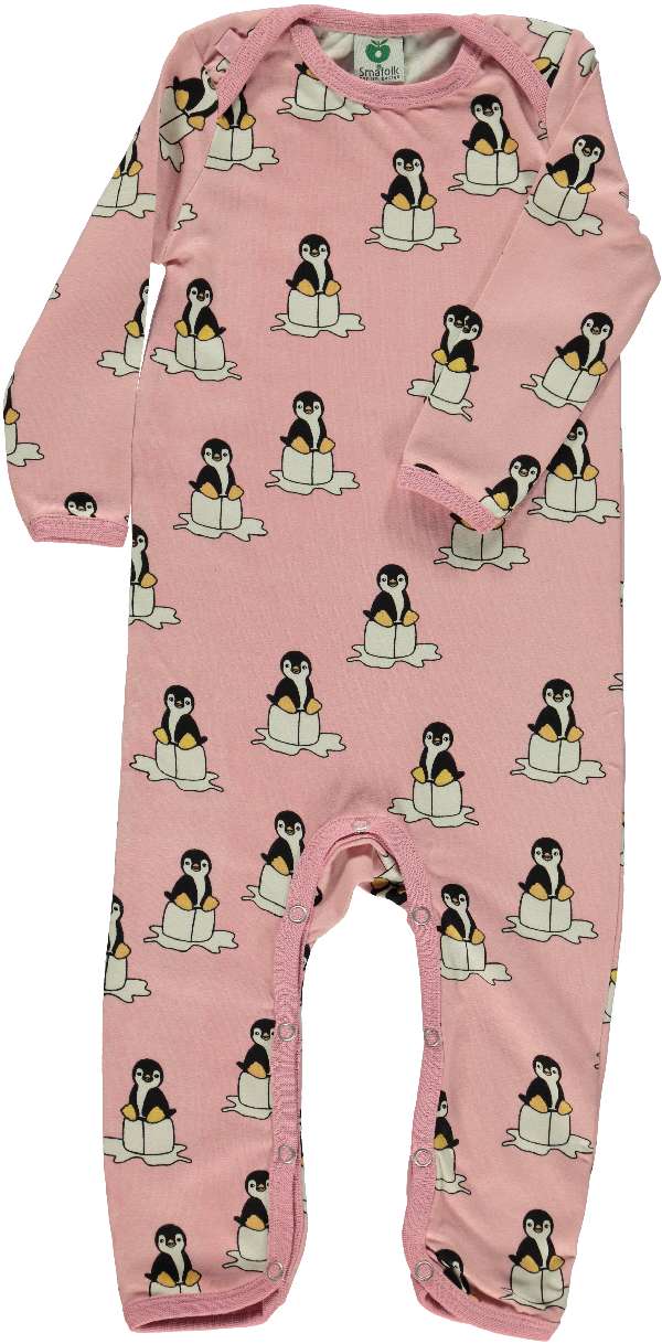 Jumpsuit Baby Pinguin Silver Pink