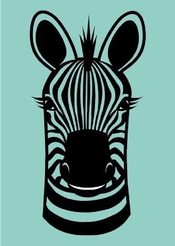 DYR Kaart Zebra Mint