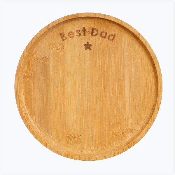 Bamboo Plate Best Dad