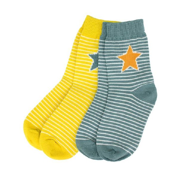 Socks Set Stripes Sunflower/Cement