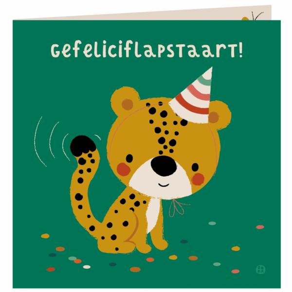 Verjaardagskaart_Gefeliciflapstaart_Cheeta
