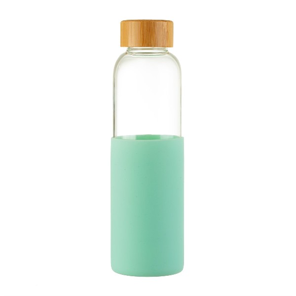 Water Bottle Silicone Sleeve Mint Green